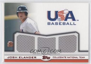 2011 Topps USA Baseball Team - Triple Relics - Red #TR-JE - Josh Elander /25