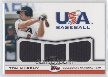 2011 Topps USA Baseball Team - Triple Relics - Red #TR-TM - Tom Murphy /25