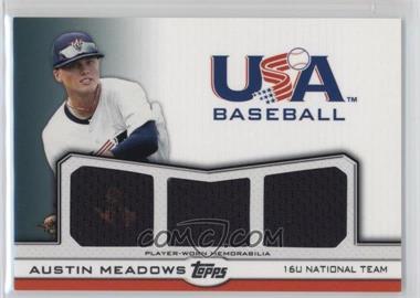 2011 Topps USA Baseball Team - Triple Relics #TR-AME - Austin Meadows /240