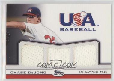 2011 Topps USA Baseball Team - Triple Relics #TR-CD - Chase DeJong /240