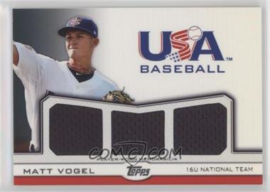 2011 Topps USA Baseball Team - Triple Relics #TR-MV - Matt Vogel /240