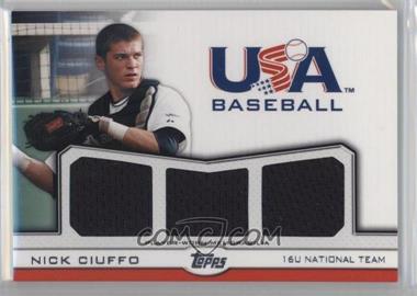 2011 Topps USA Baseball Team - Triple Relics #TR-NC - Nick Ciuffo /240
