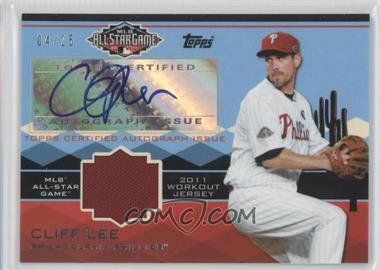 2011 Topps Update Series - All-Star Stitches Autographed Relics #ASAR4 - Cliff Lee /25
