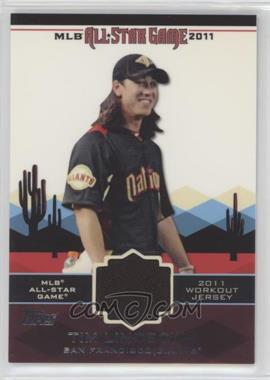 2011 Topps Update Series - All-Star Stitches Relics #AS-10 - Tim Lincecum