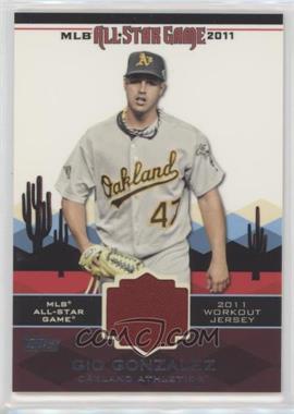 2011 Topps Update Series - All-Star Stitches Relics #AS-11 - Gio Gonzalez