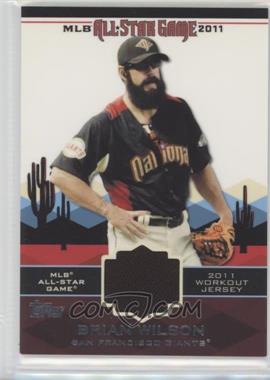 2011 Topps Update Series - All-Star Stitches Relics #AS-48 - Brian Wilson
