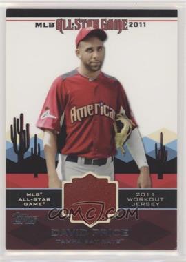 2011 Topps Update Series - All-Star Stitches Relics #AS-68 - David Price