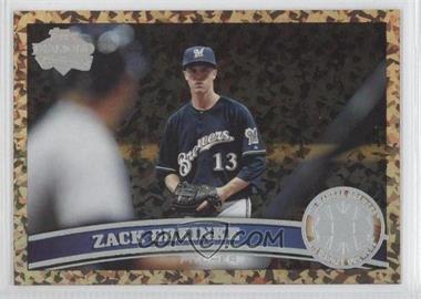 2011 Topps Update Series - [Base] - Cognac Diamond Anniversary #US250 - Zack Greinke