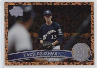 2011 Topps Update Series - [Base] - Cognac Diamond Anniversary #US250 - Zack Greinke