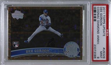 2011 Topps Update Series - [Base] - Cognac Diamond Anniversary #US329 - Dee Gordon [PSA 9 MINT]