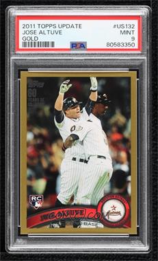 2011 Topps Update Series - [Base] - Gold #US132 - Jose Altuve /2011 [PSA 9 MINT]