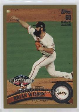 2011 Topps Update Series - [Base] - Gold #US204 - All-Star - Brian Wilson /2011