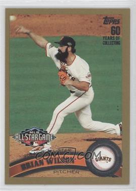 2011 Topps Update Series - [Base] - Gold #US204 - All-Star - Brian Wilson /2011