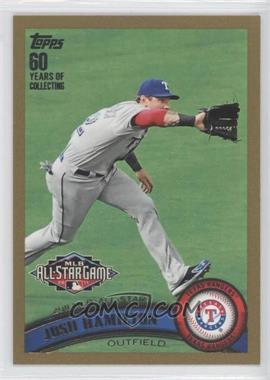 2011 Topps Update Series - [Base] - Gold #US38 - All-Star - Josh Hamilton /2011