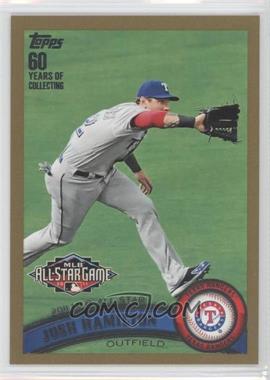 2011 Topps Update Series - [Base] - Gold #US38 - All-Star - Josh Hamilton /2011