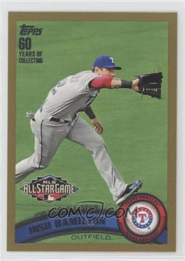 2011 Topps Update Series - [Base] - Gold #US38 - All-Star - Josh Hamilton /2011