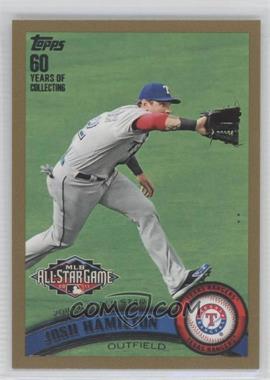 2011 Topps Update Series - [Base] - Gold #US38 - All-Star - Josh Hamilton /2011