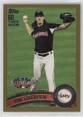 2011 Topps Update Series - [Base] - Gold #US58 - All-Star - Tim Lincecum /2011