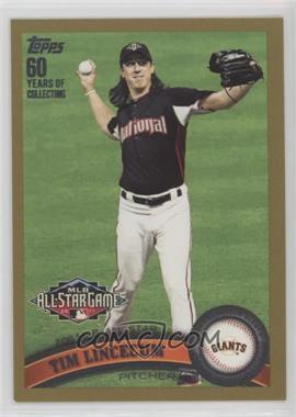 2011 Topps Update Series - [Base] - Gold #US58 - All-Star - Tim Lincecum /2011