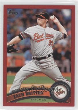 2011 Topps Update Series - [Base] - Target Red #US228 - Rookie Debut - Zach Britton