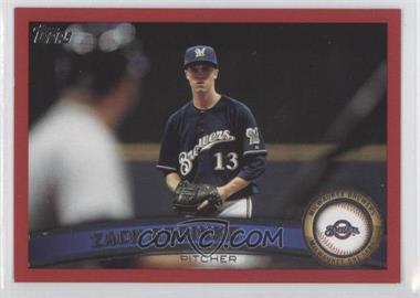 2011 Topps Update Series - [Base] - Target Red #US250 - Zack Greinke