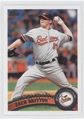 2011 Topps Update Series - [Base] #US228 - Rookie Debut - Zach Britton