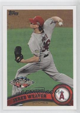 2011 Topps Update Series - [Base] #US50.1 - All-Star - Jered Weaver