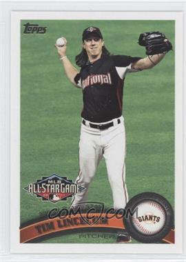 2011 Topps Update Series - [Base] #US58.1 - All-Star - Tim Lincecum