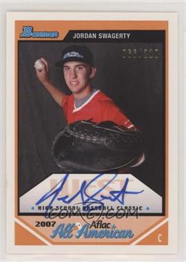 2012 Bowman - Aflac All-American Autographs #AFLAC-JS - Jordan Swagerty /210