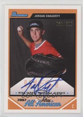 2012 Bowman - Aflac All-American Autographs #AFLAC-JS - Jordan Swagerty /210