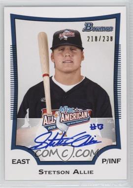 2012 Bowman - Aflac All-American Autographs #AFLAC-SA - Stetson Allie /230