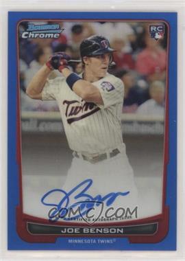 2012 Bowman - [Base] - Chrome Blue Refractor Rookie Autographs #215 - Joe Benson /250