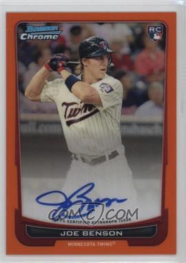 2012 Bowman - [Base] - Chrome Orange Refractor Rookie Autographs #215 - Joe Benson /25