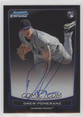 2012 Bowman - [Base] - Chrome Rookie Autographs #212 - Drew Pomeranz