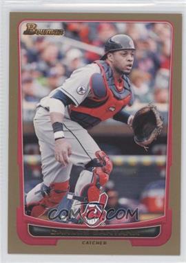 2012 Bowman - [Base] - Gold Border #126 - Carlos Santana