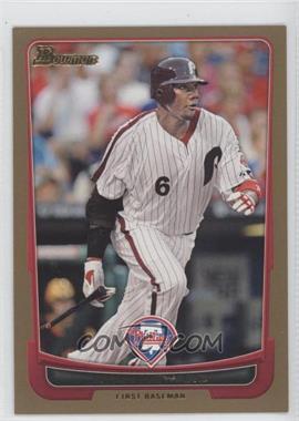 2012 Bowman - [Base] - Gold Border #129 - Ryan Howard