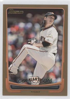 2012 Bowman - [Base] - Gold Border #139 - Tim Lincecum