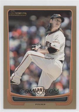 2012 Bowman - [Base] - Gold Border #139 - Tim Lincecum