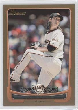 2012 Bowman - [Base] - Gold Border #139 - Tim Lincecum