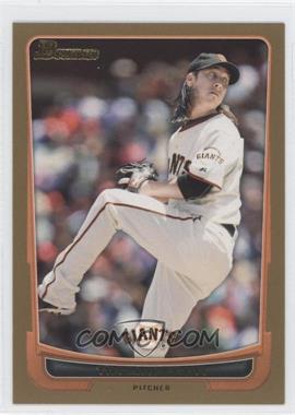 2012 Bowman - [Base] - Gold Border #139 - Tim Lincecum