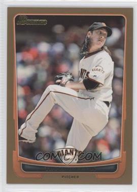 2012 Bowman - [Base] - Gold Border #139 - Tim Lincecum