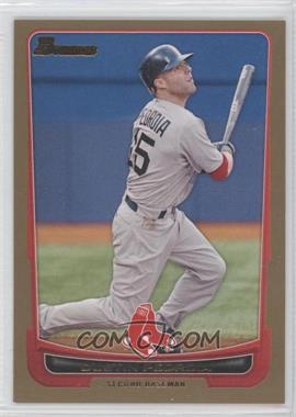 2012 Bowman - [Base] - Gold Border #141 - Dustin Pedroia