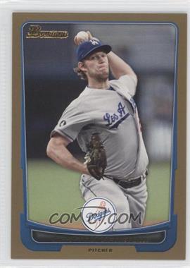 2012 Bowman - [Base] - Gold Border #151 - Clayton Kershaw