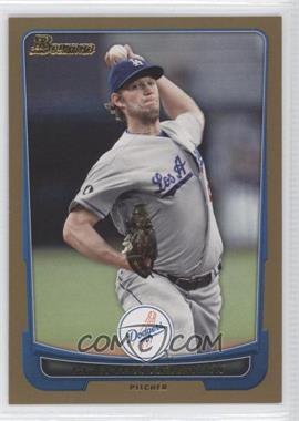 2012 Bowman - [Base] - Gold Border #151 - Clayton Kershaw