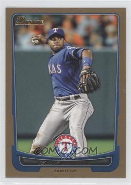 2012 Bowman - [Base] - Gold Border #153 - Elvis Andrus