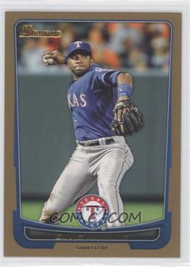 2012 Bowman - [Base] - Gold Border #153 - Elvis Andrus