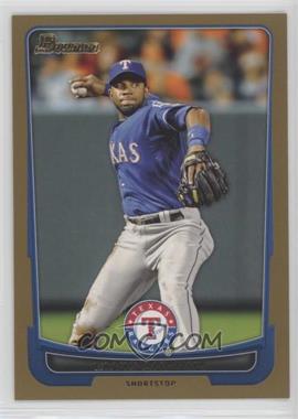 2012 Bowman - [Base] - Gold Border #153 - Elvis Andrus