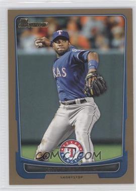 2012 Bowman - [Base] - Gold Border #153 - Elvis Andrus