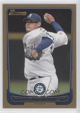 2012 Bowman - [Base] - Gold Border #174 - Felix Hernandez