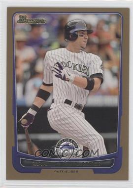 2012 Bowman - [Base] - Gold Border #179 - Carlos Gonzalez